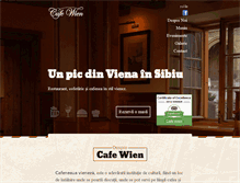 Tablet Screenshot of cafewien.ro