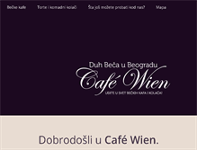 Tablet Screenshot of cafewien.rs